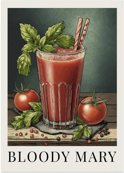 Bloody Mary , By Andreas Magnusson,Wall Art Canvas Print, Poster,Range