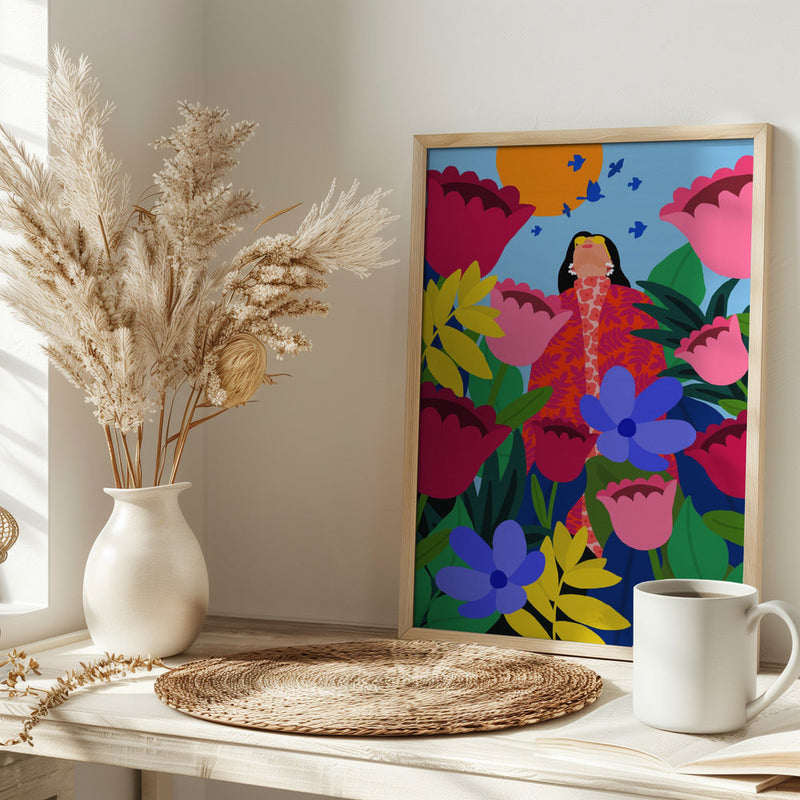 wall-art-print-canvas-poster-framed-Bloom Embrace , By Rafaela Mascaro-2