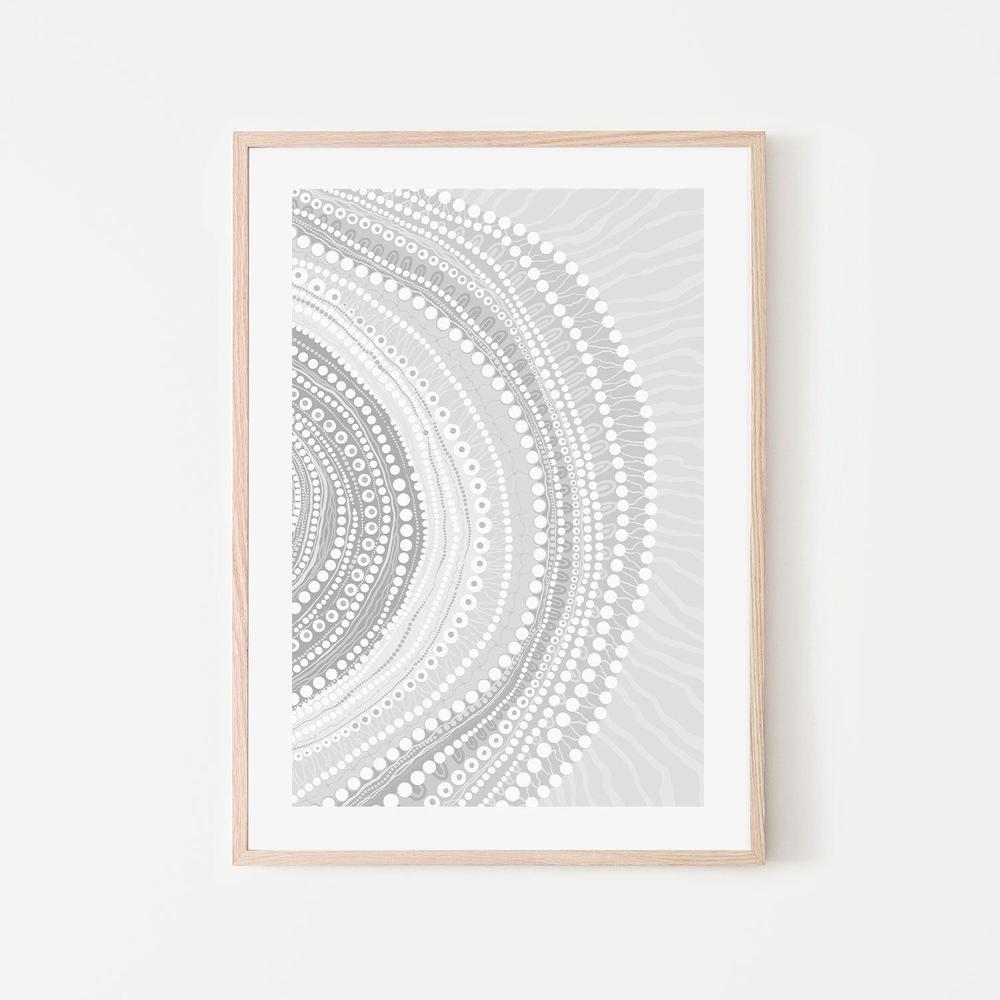 wall-art-print-canvas-poster-framed-Blooming Female, Monotone-by-Leah Cummins-Gioia Wall Art