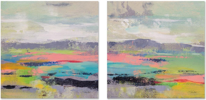 wall-art-print-canvas-poster-framed-Blooming Field, Set of 2-by-Silvia Vassileva-Gioia Wall Art