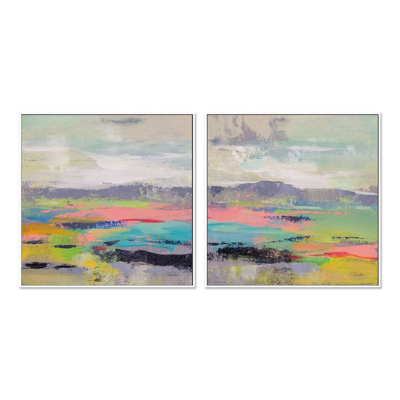 wall-art-print-canvas-poster-framed-Blooming Field, Set of 2-by-Silvia Vassileva-Gioia Wall Art