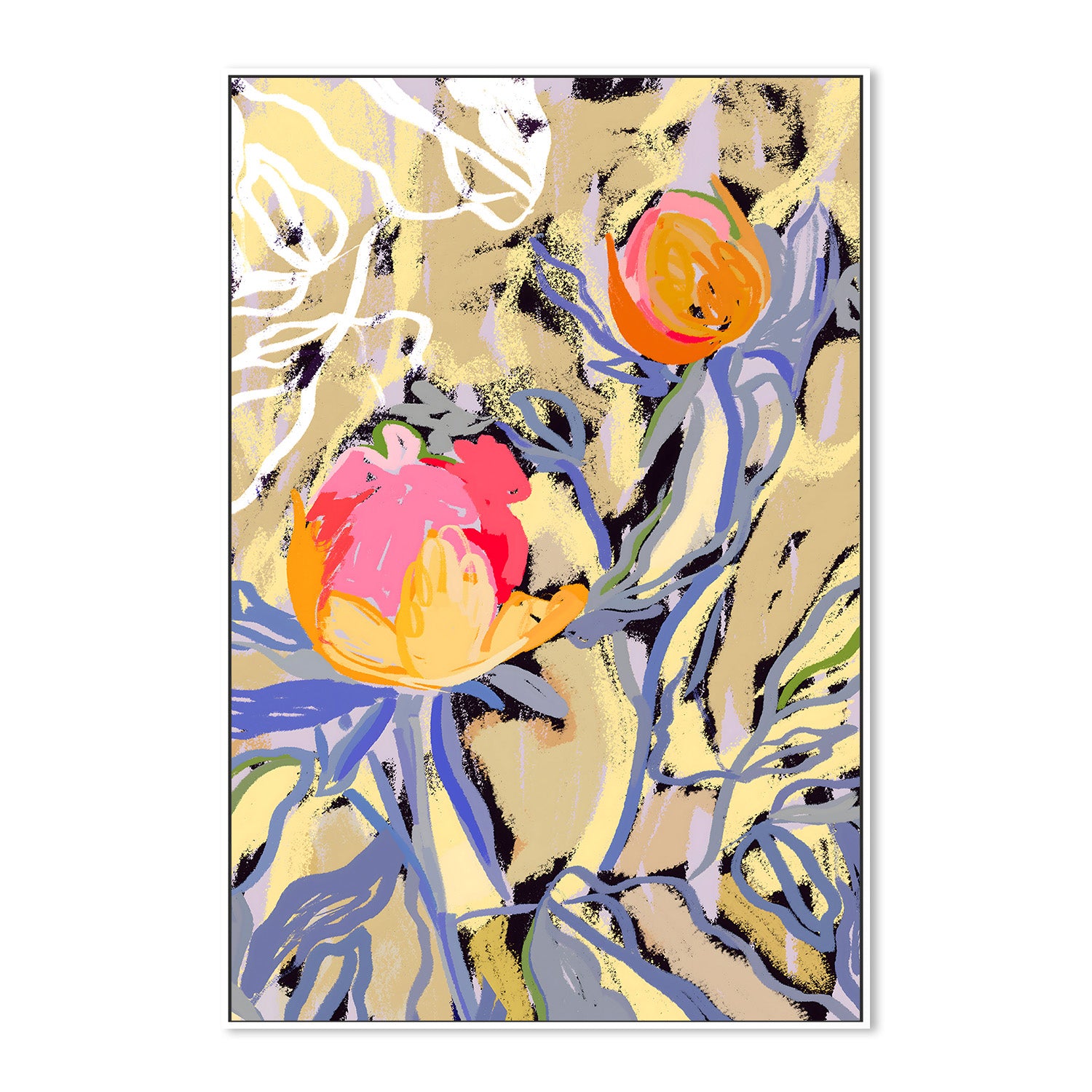 wall-art-print-canvas-poster-framed-Blooms in The Butter Forest-5