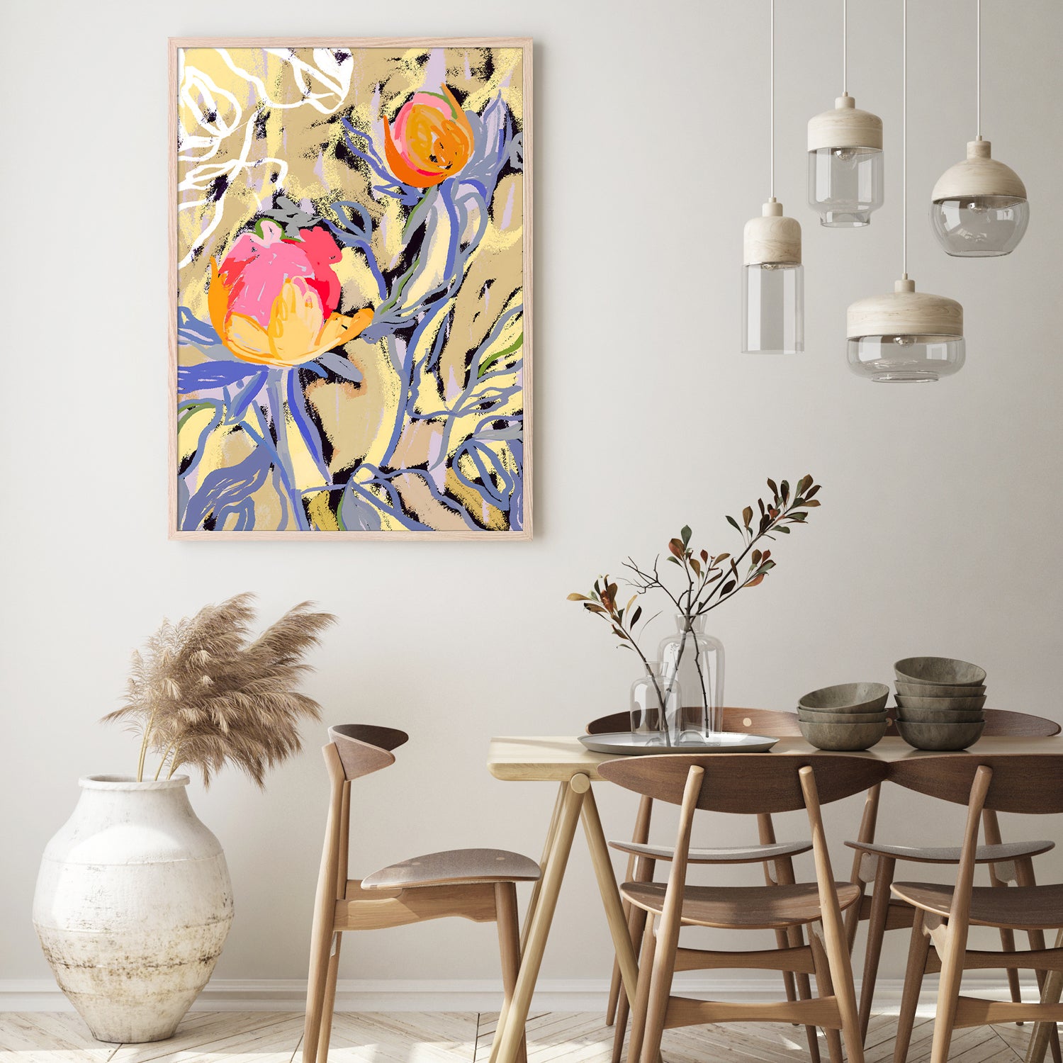 wall-art-print-canvas-poster-framed-Blooms in The Butter Forest-9