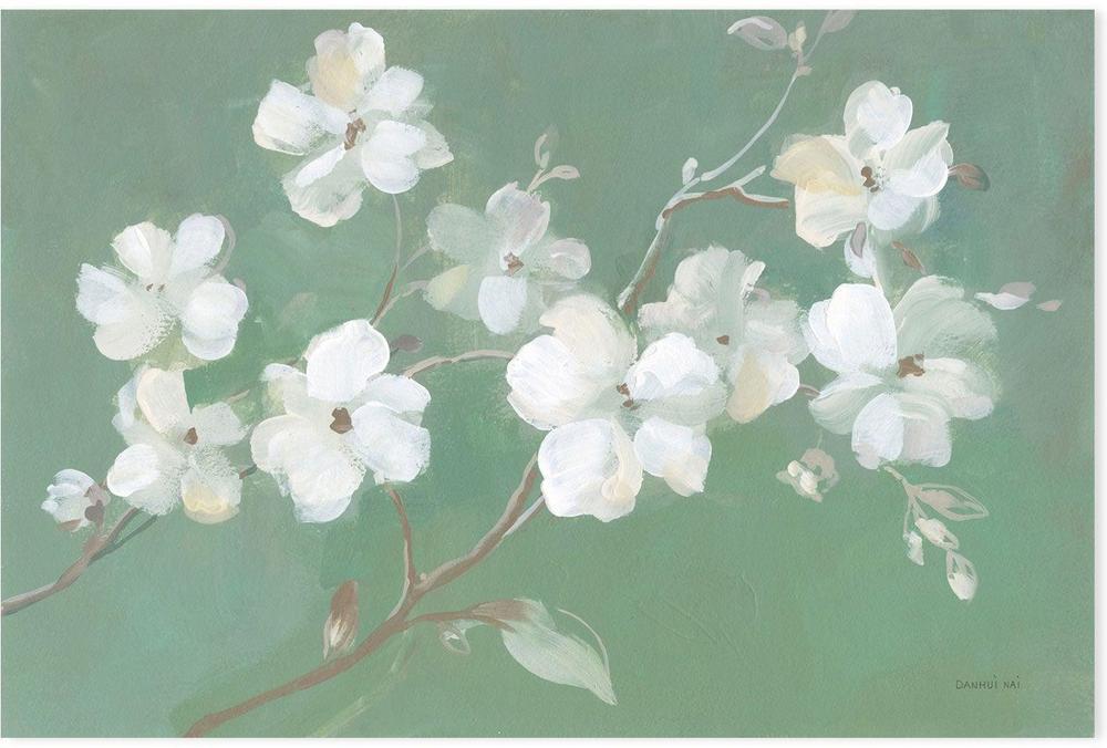 wall-art-print-canvas-poster-framed-Blossoms on Sage-by-Danhui Nai-Gioia Wall Art