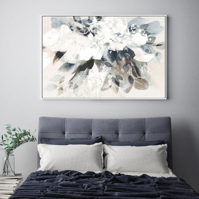 wall-art-print-canvas-poster-framed-Blue Abstract Bouquet , By Dear Musketeer Studio-GIOIA-WALL-ART