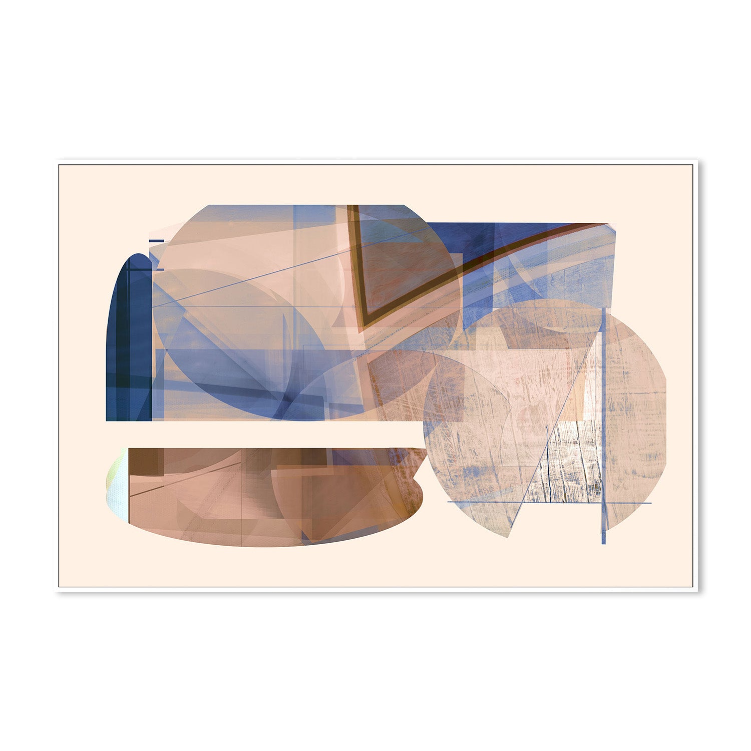 wall-art-print-canvas-poster-framed-Blue and Brown-5