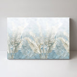 wall-art-print-canvas-poster-framed-Blue And Gold Leaves-by-Gioia Wall Art-Gioia Wall Art