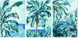 wall-art-print-canvas-poster-framed-Blue And Green Palms, Set Of 3-by-Emily Wood-Gioia Wall Art