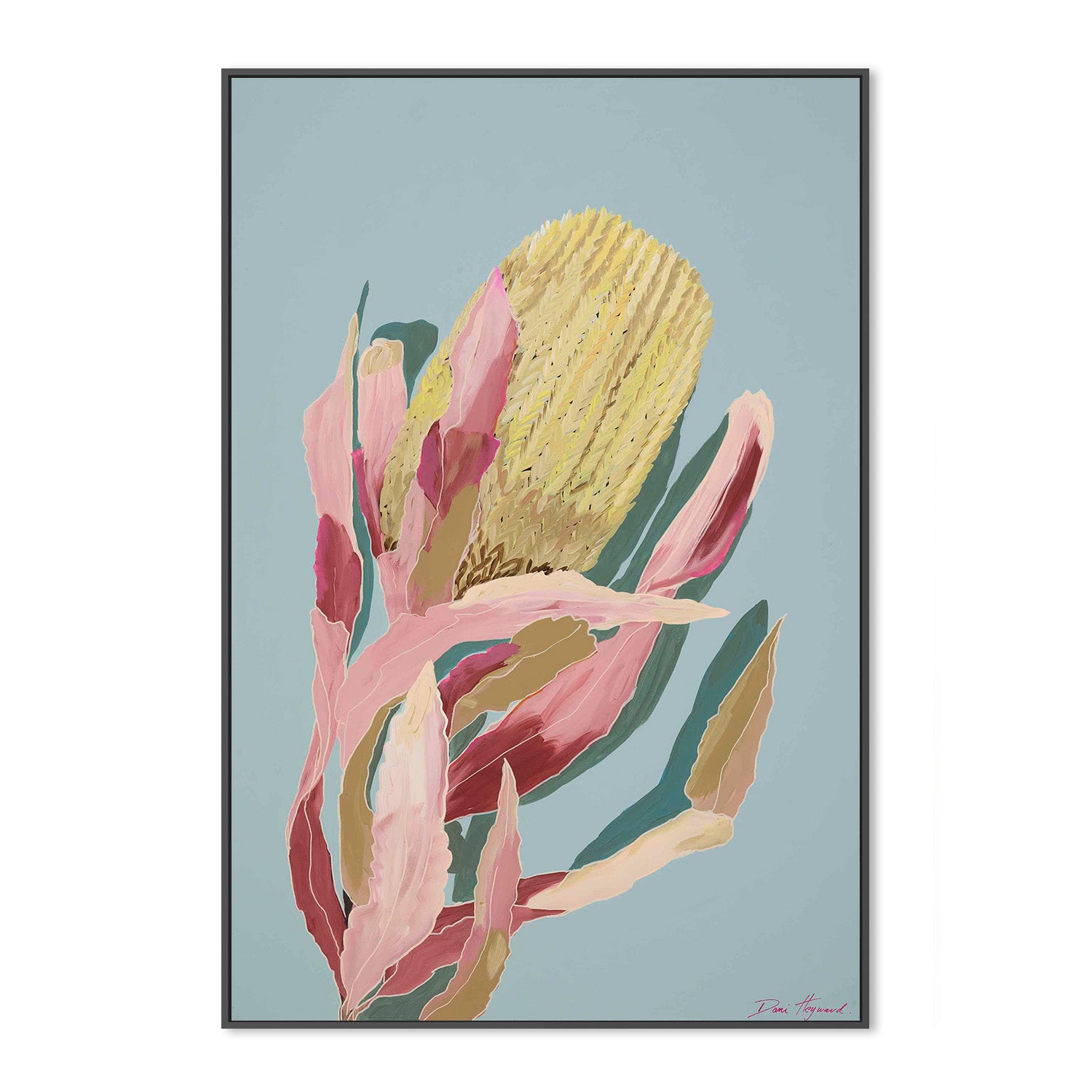 wall-art-print-canvas-poster-framed-Blue Banksia-3