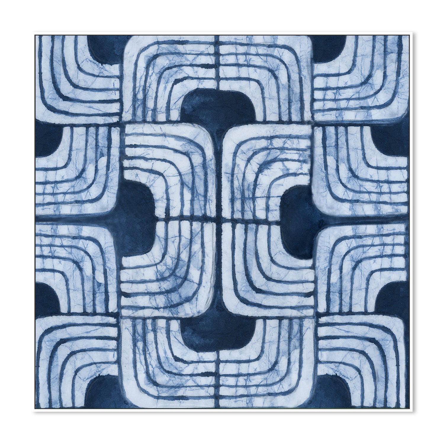 wall-art-print-canvas-poster-framed-Blue Batik , By Emma Peal-5