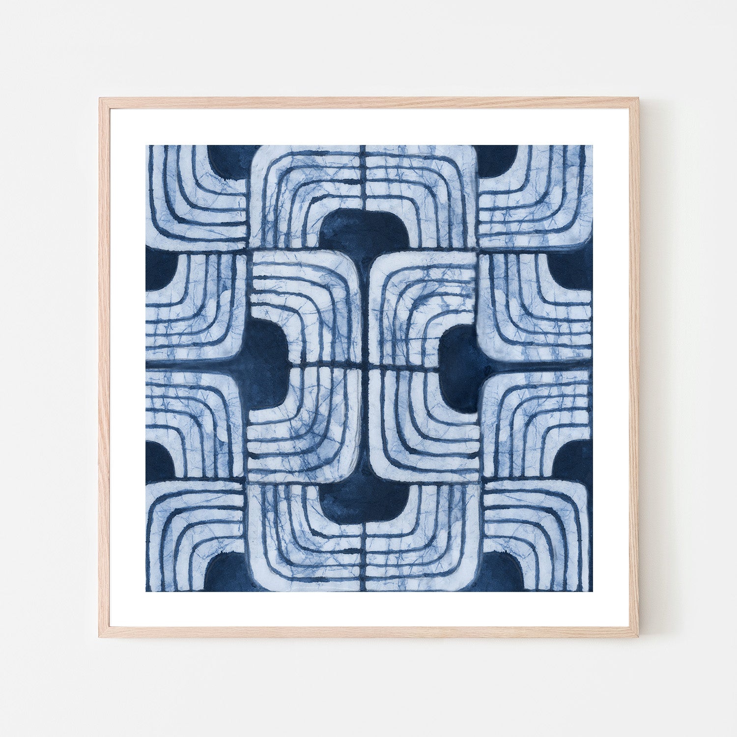 wall-art-print-canvas-poster-framed-Blue Batik , By Emma Peal-6