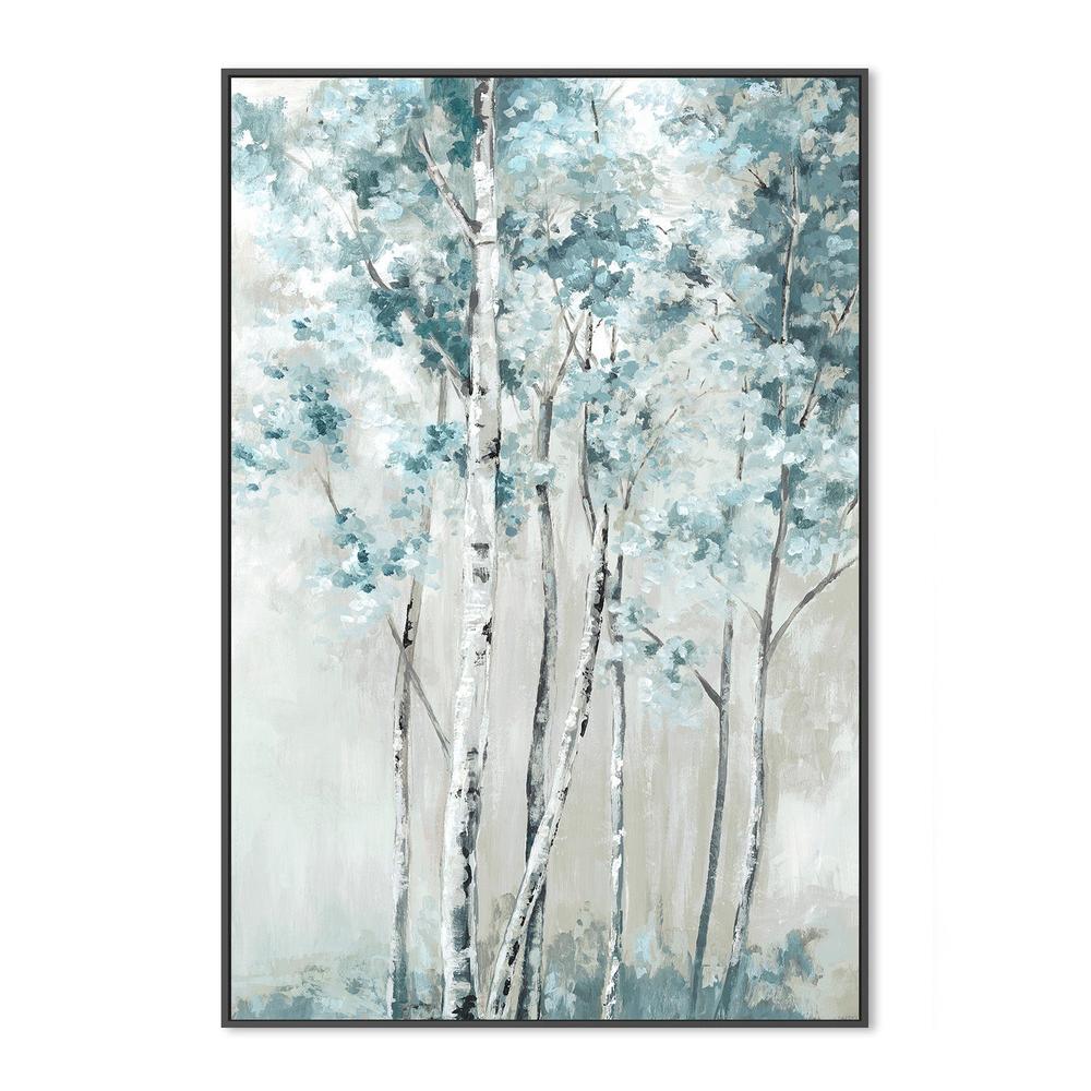 wall-art-print-canvas-poster-framed-Blue Birch Forest-3