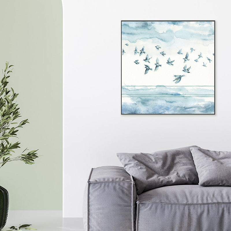 wall-art-print-canvas-poster-framed-Blue Birds , By Lisa Audit-GIOIA-WALL-ART