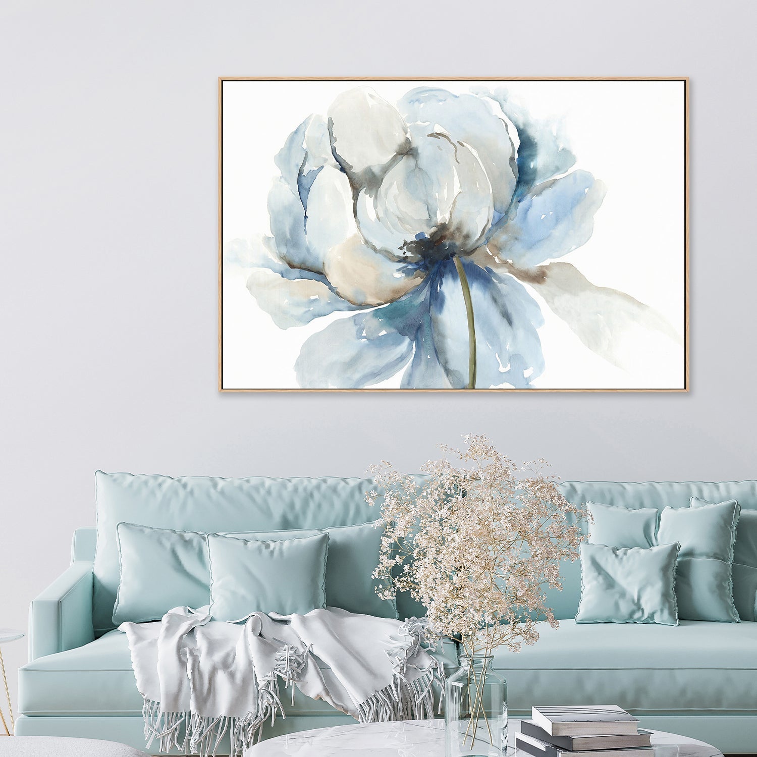 wall-art-print-canvas-poster-framed-Blue Blub Flower , By Asia Jensen-2