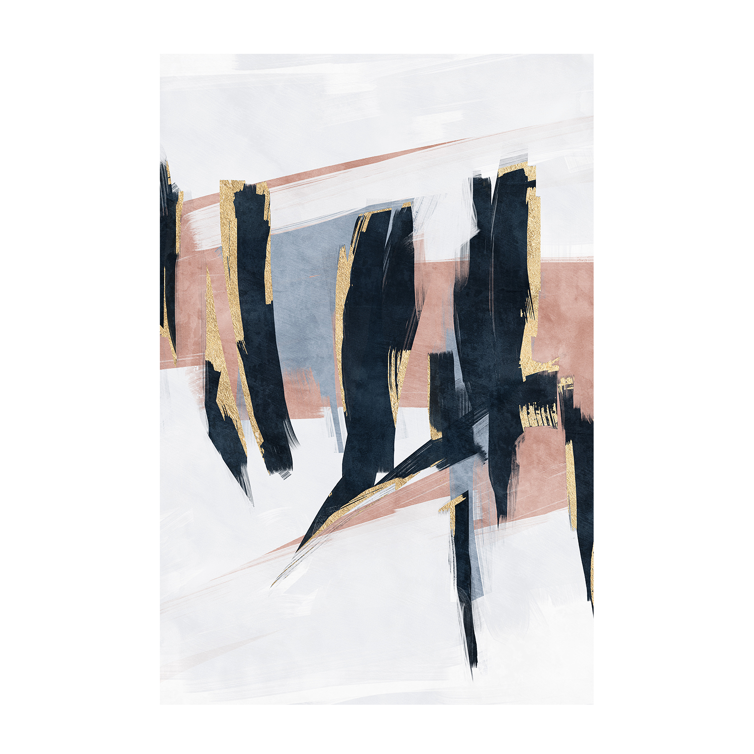 wall-art-print-canvas-poster-framed-Blue Blush, Style A & B, Set Of 2 , By Oliver Tabby-8