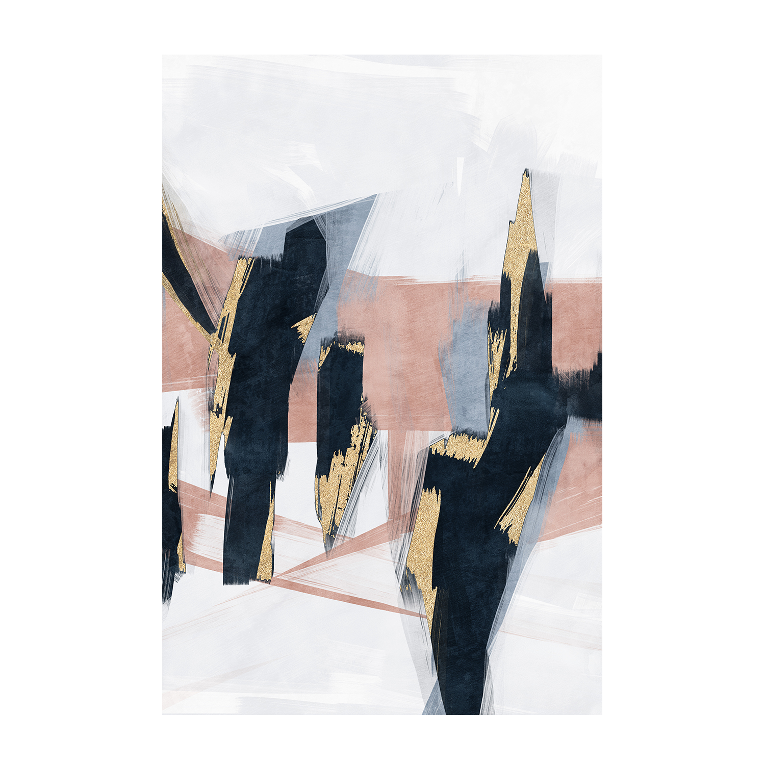 wall-art-print-canvas-poster-framed-Blue Blush, Style A & B, Set Of 2 , By Oliver Tabby-9