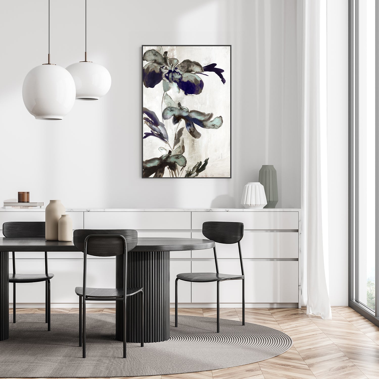 wall-art-print-canvas-poster-framed-Blue Daphne, Style A , By Eva Watts-7