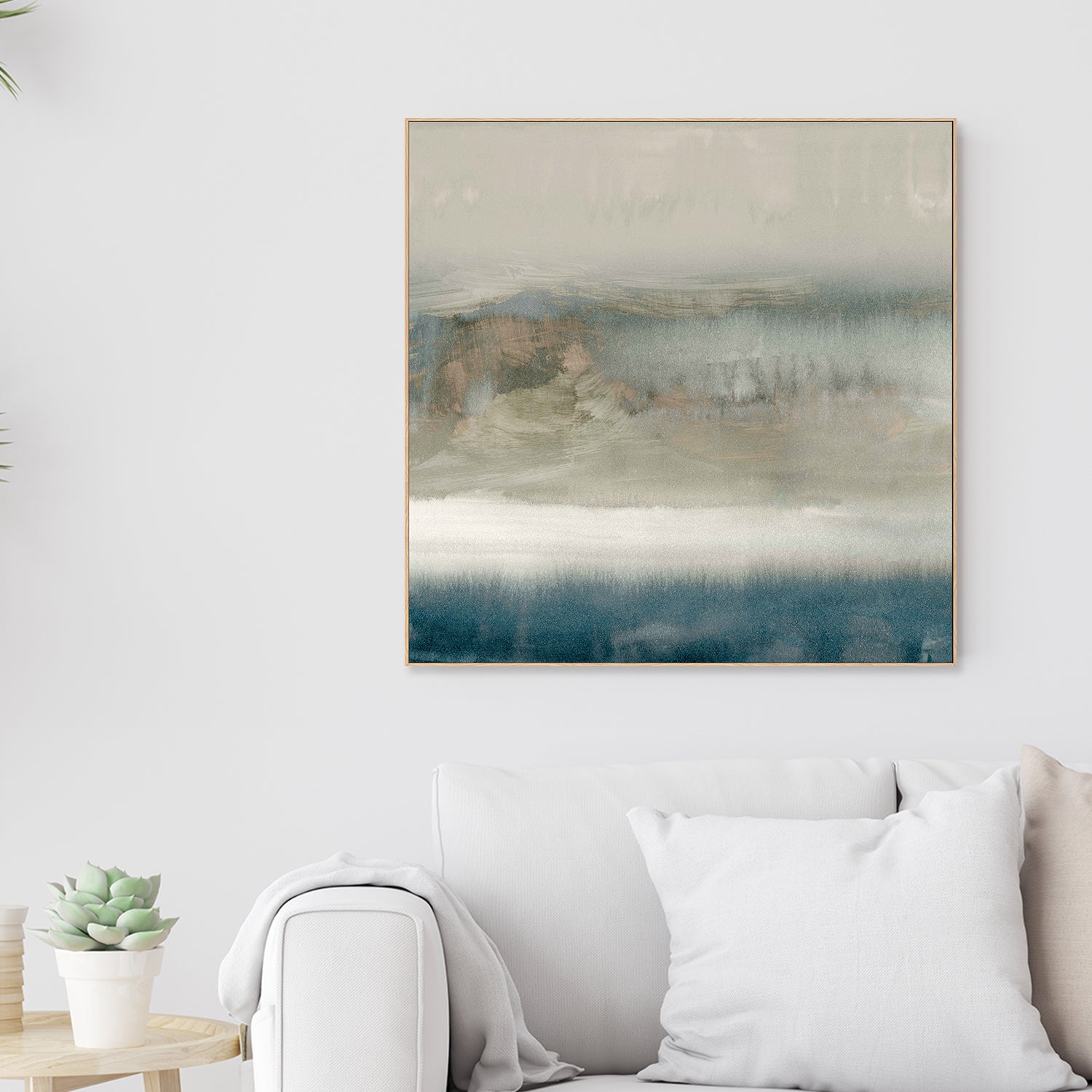 wall-art-print-canvas-poster-framed-Blue Fogline, Style A-2