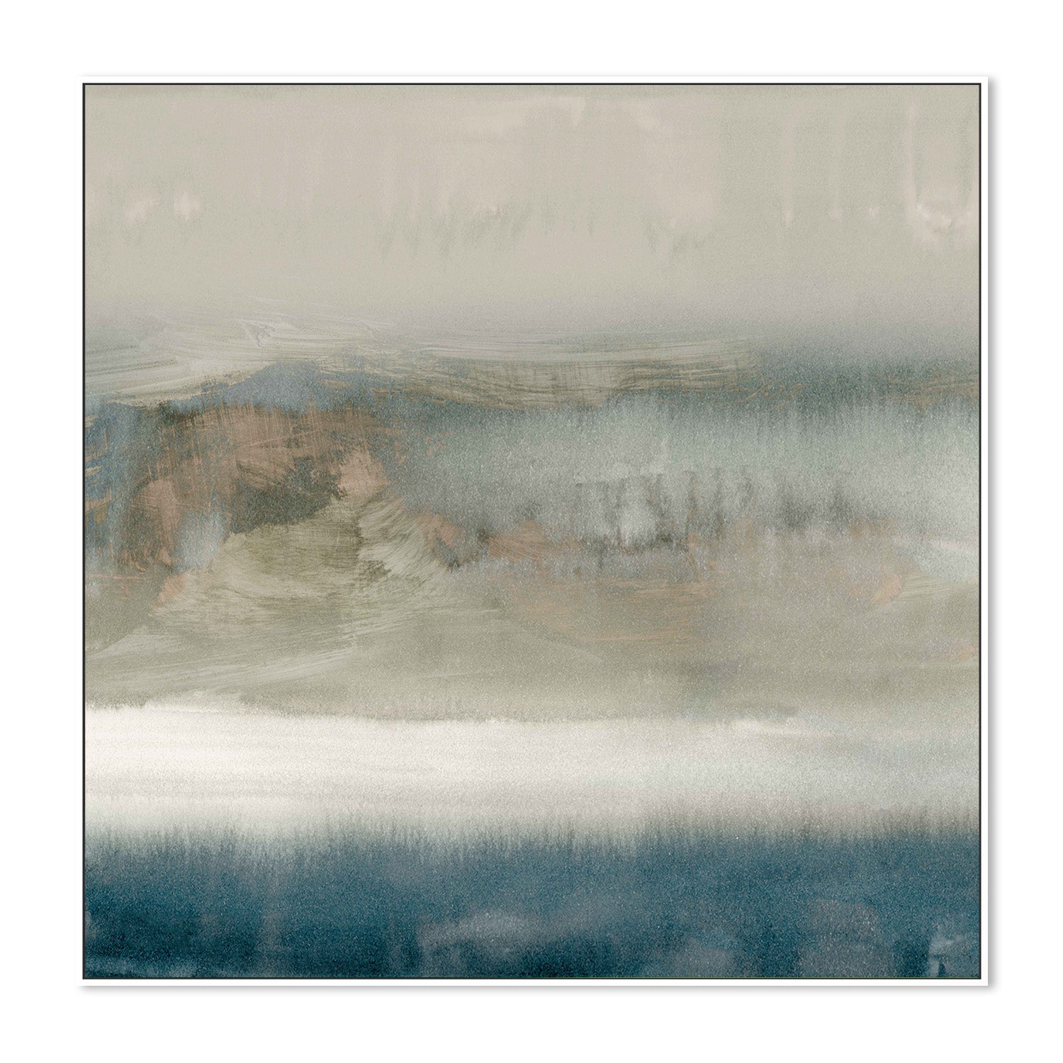 wall-art-print-canvas-poster-framed-Blue Fogline, Style A-5