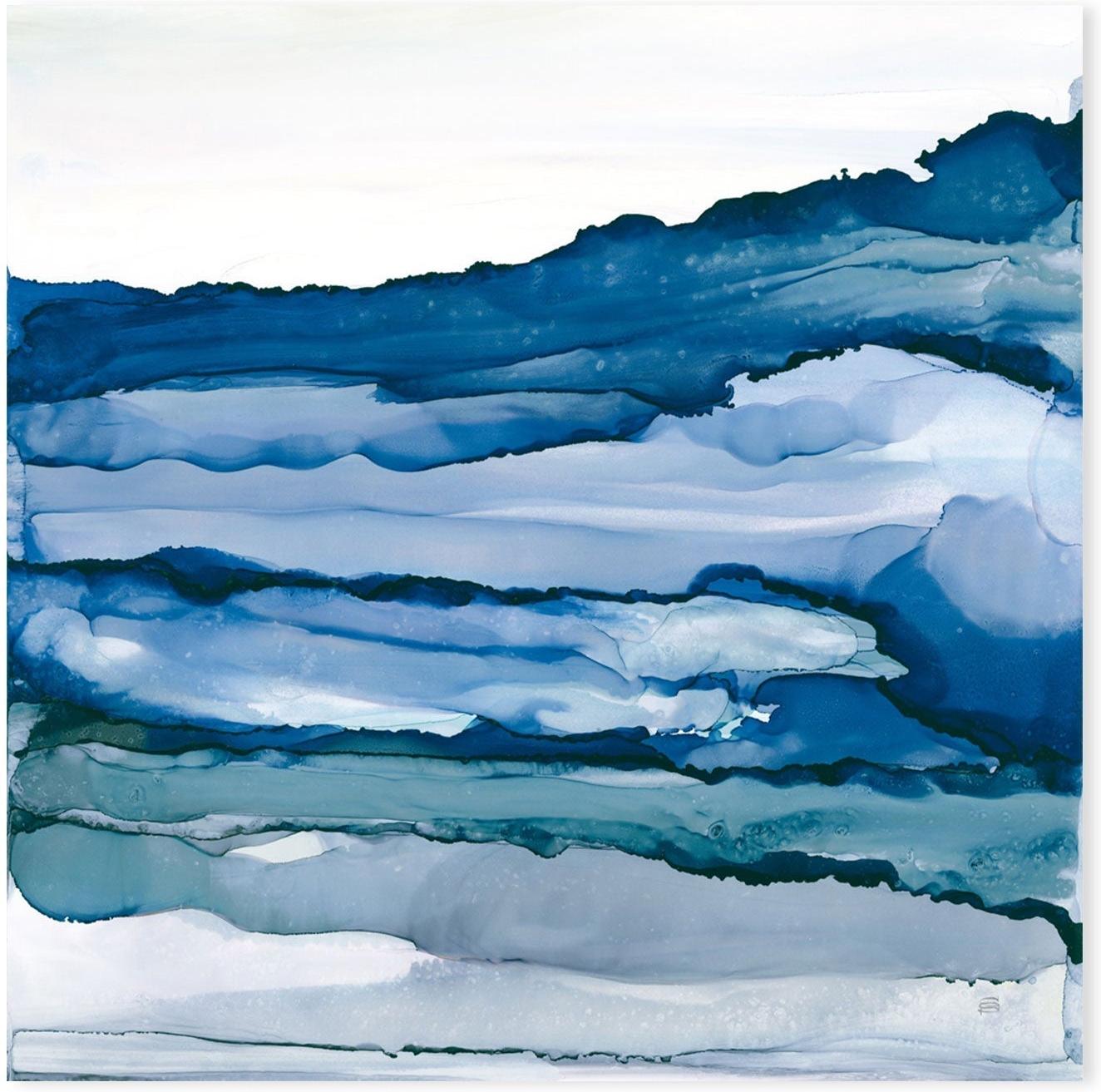 wall-art-print-canvas-poster-framed-Blue Grayscape, Style C-by-Chris Paschke-Gioia Wall Art