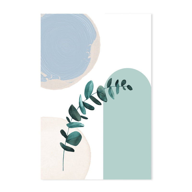 wall-art-print-canvas-poster-framed-Blue Green Boho, Style A & B, Set Of 2 , By Sally Ann Moss-GIOIA-WALL-ART