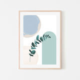 wall-art-print-canvas-poster-framed-Blue Green Boho, Style B , By Sally Ann Moss-GIOIA-WALL-ART