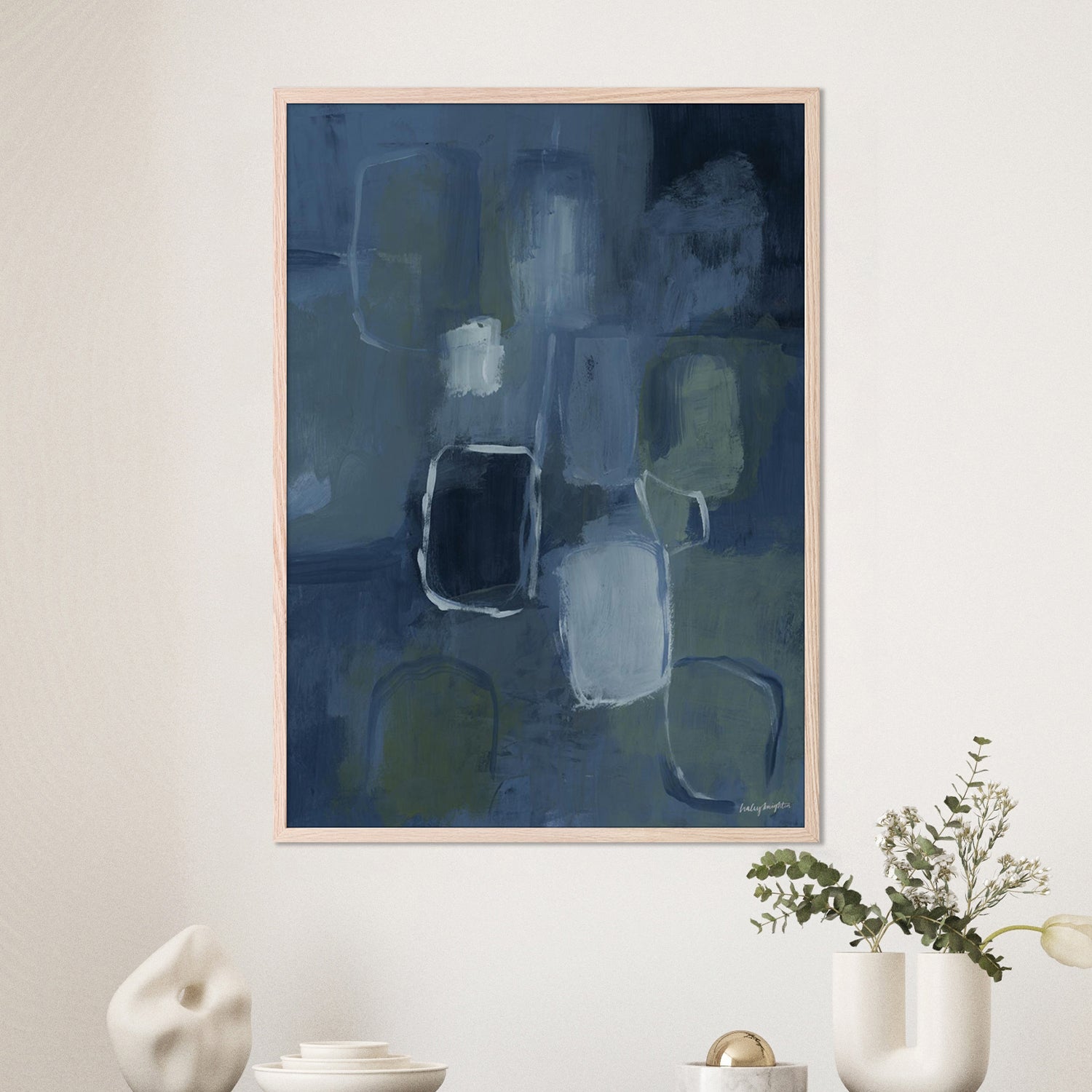 wall-art-print-canvas-poster-framed-Blue Jean Baby, Style B-7