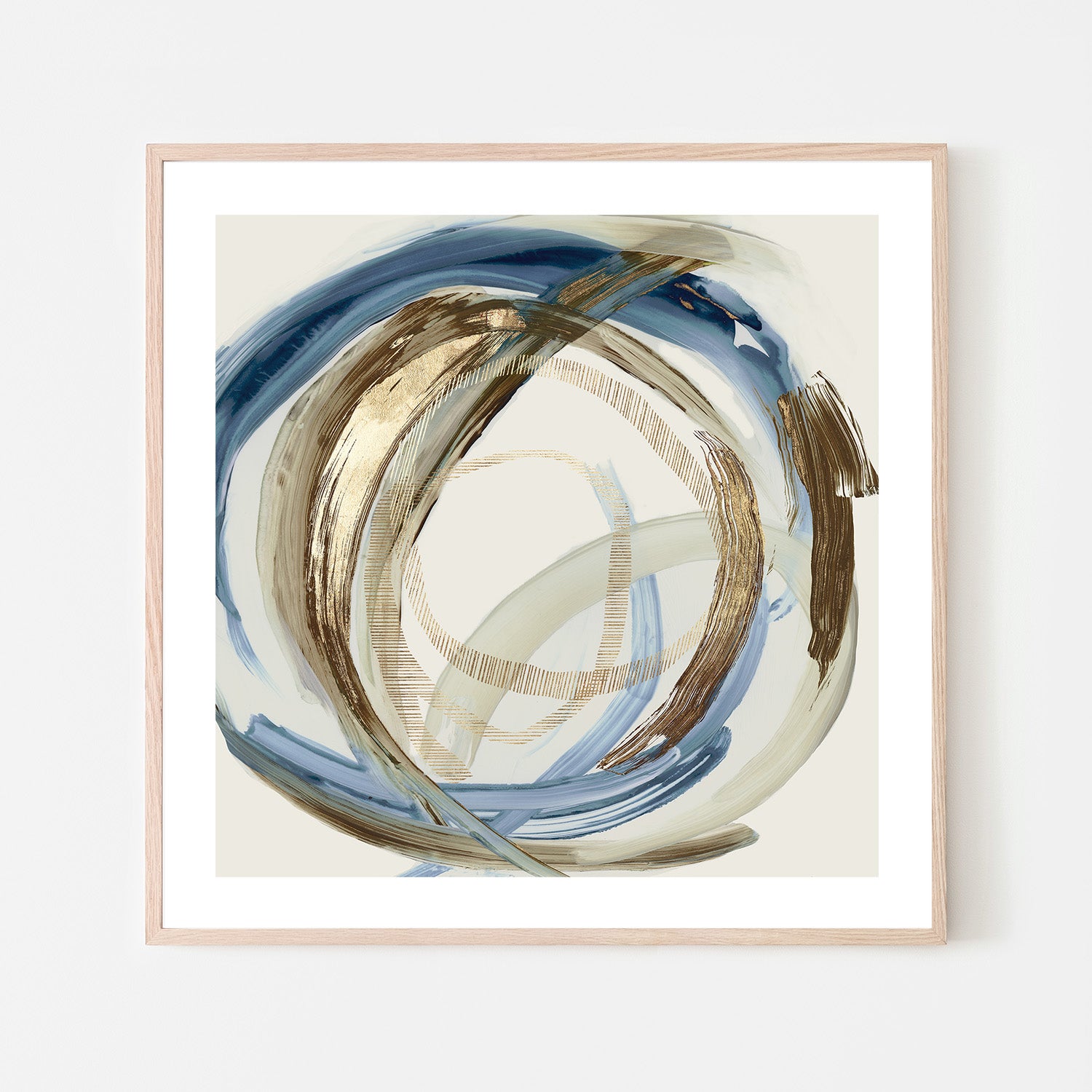 wall-art-print-canvas-poster-framed-Blue Kaleidoscope, Style B-6