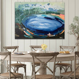 wall-art-print-canvas-poster-framed-Blue Lagoon, Original Hand-Painted Canvas By Meredith Howse , By Meredith Howse , By Meredith Howse-2