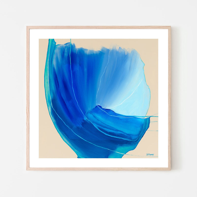 wall-art-print-canvas-poster-framed-Blue Luxe, Style A , By Belinda Stone-GIOIA-WALL-ART