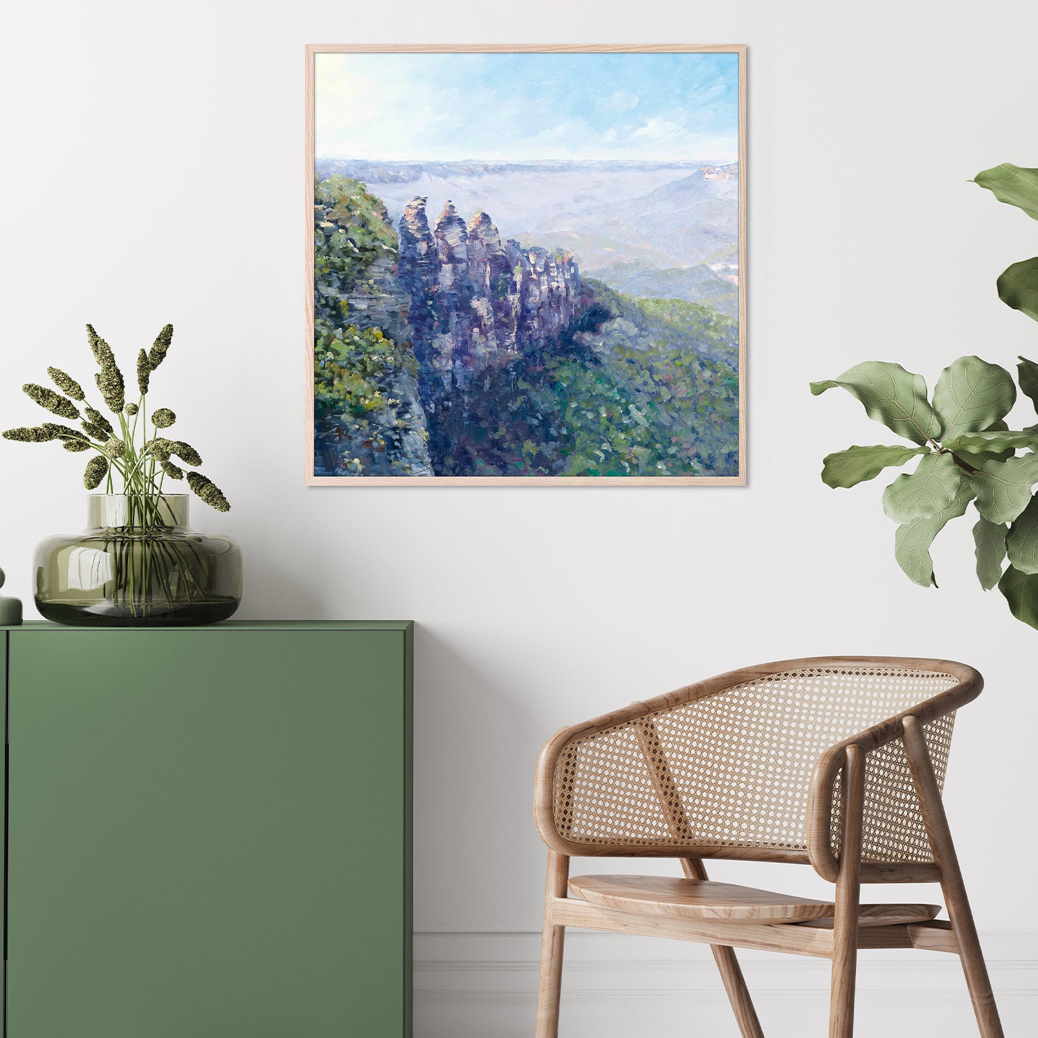 wall-art-print-canvas-poster-framed-Blue Mountains Three Sisters-8