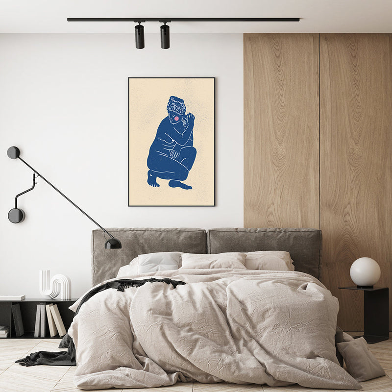 wall-art-print-canvas-poster-framed-Blue Nude , By Gigi Rosado-GIOIA-WALL-ART