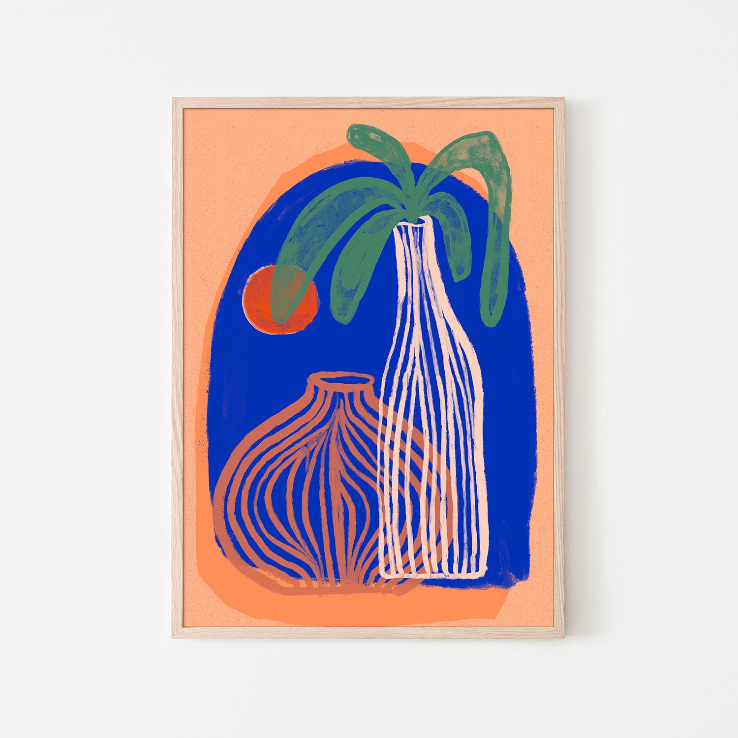 wall-art-print-canvas-poster-framed-Blue Oasis Vases-6