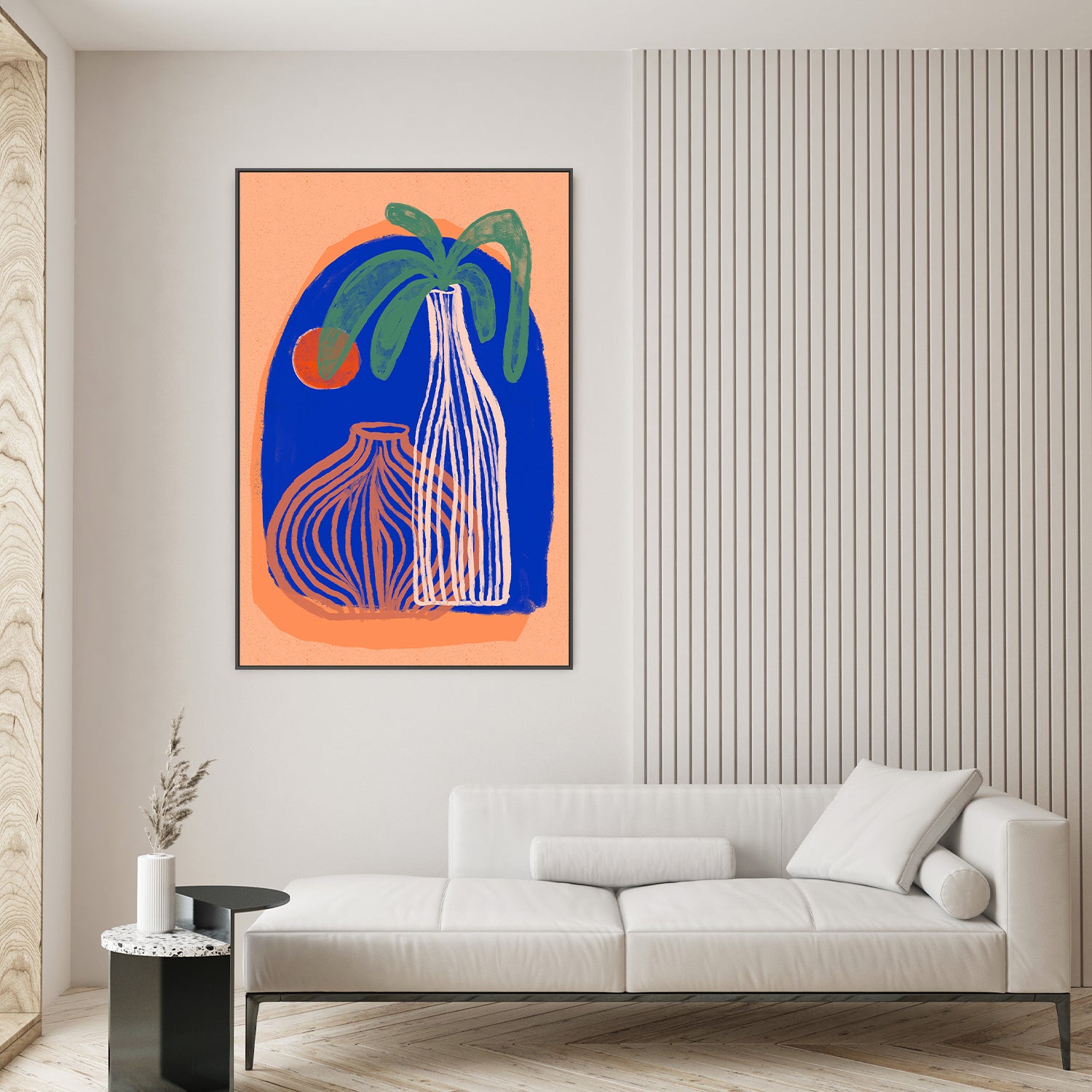 wall-art-print-canvas-poster-framed-Blue Oasis Vases-8