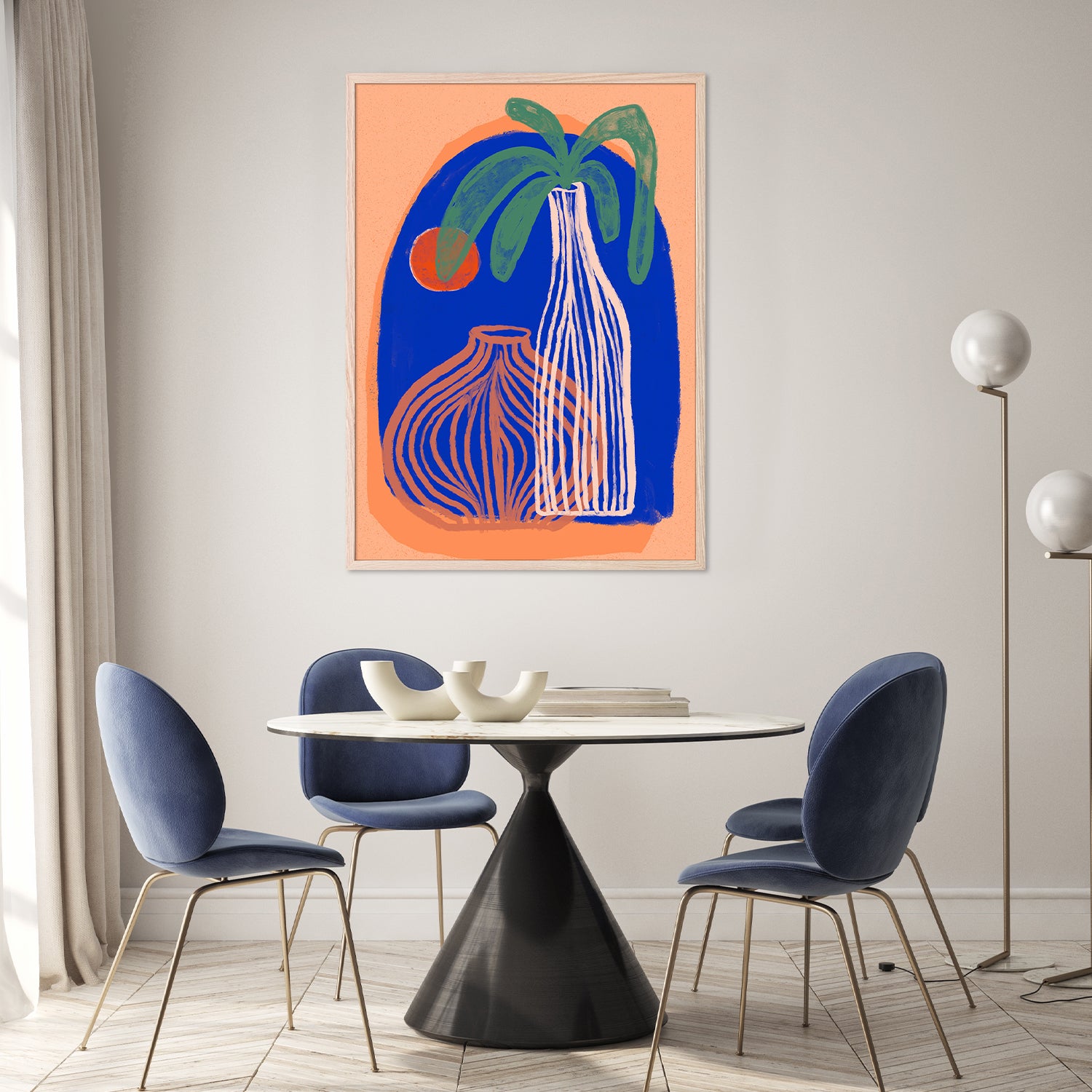wall-art-print-canvas-poster-framed-Blue Oasis Vases-9