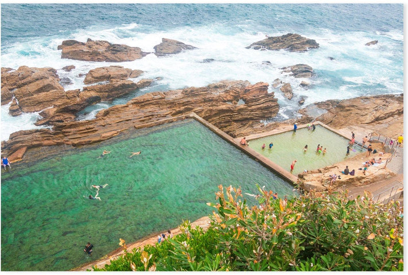 wall-art-print-canvas-poster-framed-Blue Pool, Bermagui, New South Wales-GIOIA-WALL-ART