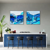 wall-art-print-canvas-poster-framed-Blue Lagoon, Style A & B, Set Of 2 , By Belinda Stone-GIOIA-WALL-ART