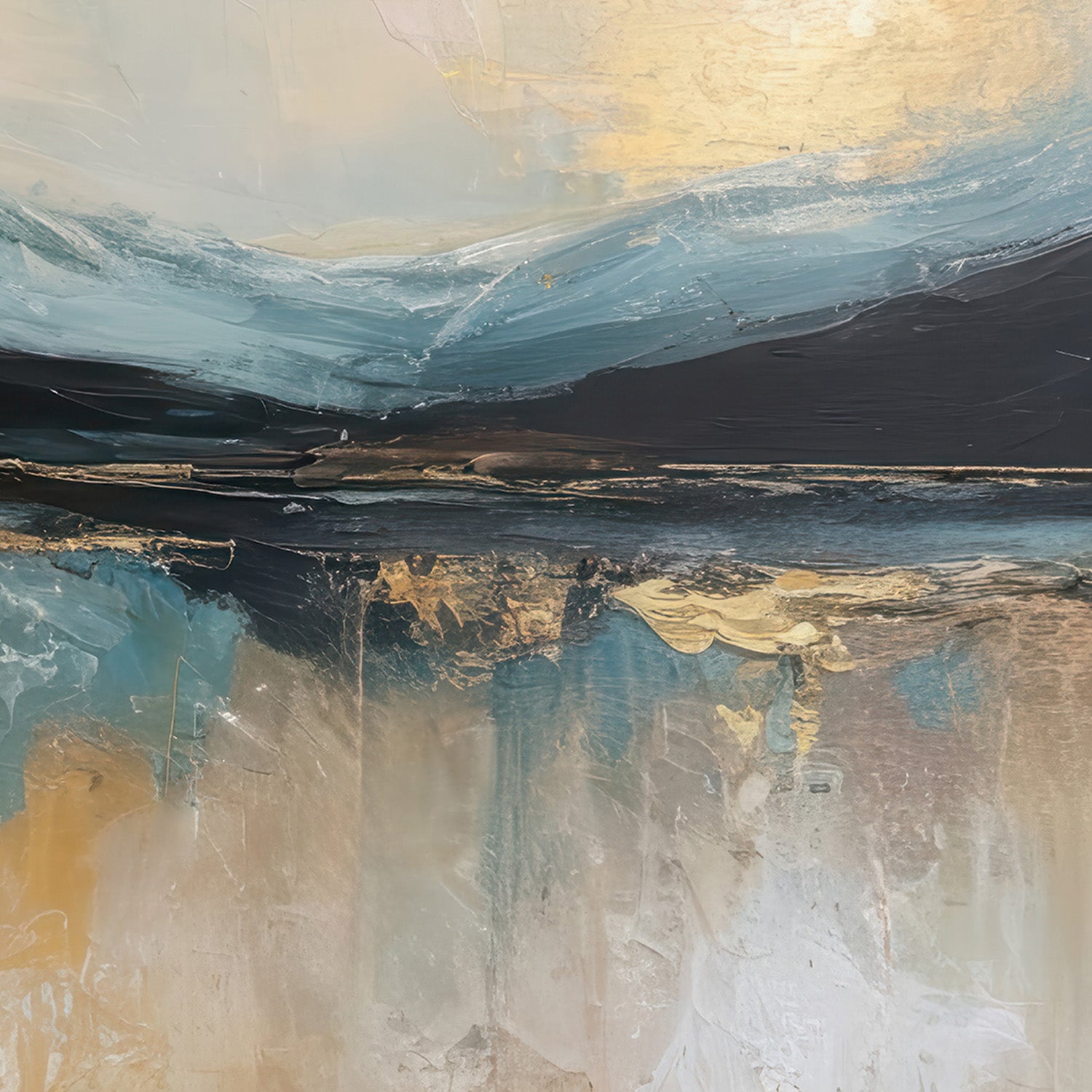 wall-art-print-canvas-poster-framed-blue ridges and fading sky-11