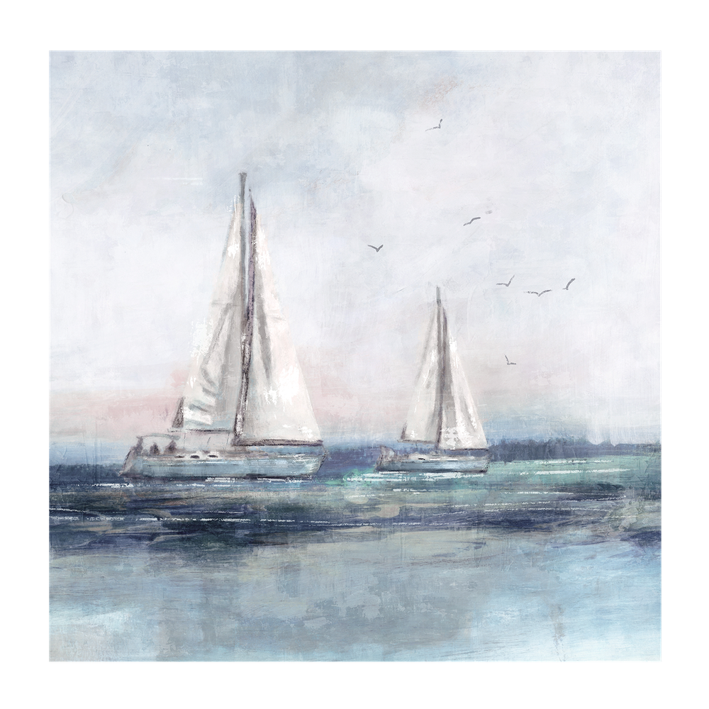 wall-art-print-canvas-poster-framed-Blue Sailing, Style A & B, Set Of 2 , By Nina Blue-8