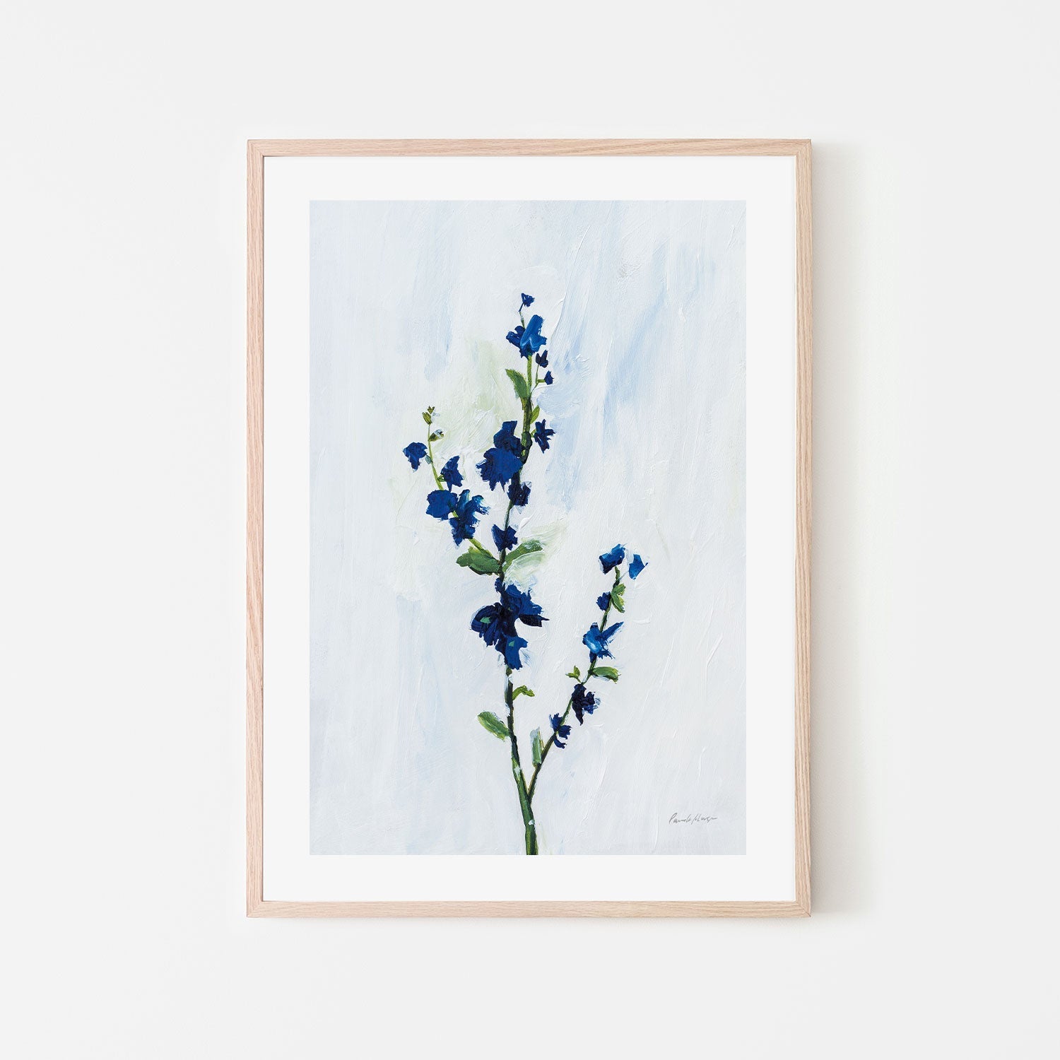 wall-art-print-canvas-poster-framed-Blue Stems, Style A , By Pamela Munger-GIOIA-WALL-ART