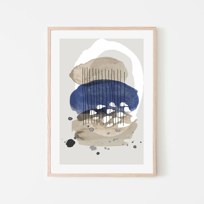 wall-art-print-canvas-poster-framed-Blue Stone, Style B-GIOIA-WALL-ART