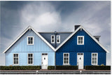 wall-art-print-canvas-poster-framed-Blue Twin Homes , By Gilbert Claes-GIOIA-WALL-ART