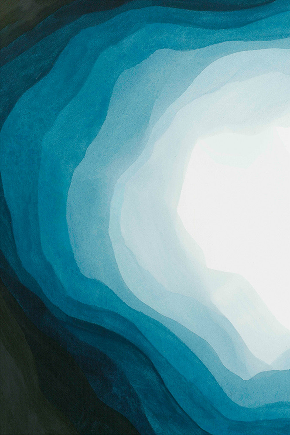 wall-art-print-canvas-poster-framed-Blue Waves of Serenity, Style B-1