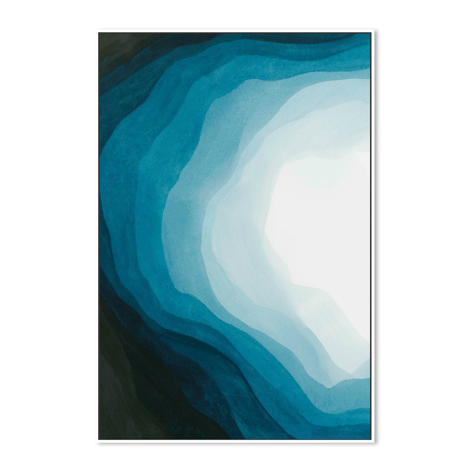 wall-art-print-canvas-poster-framed-Blue Waves of Serenity, Style B-5