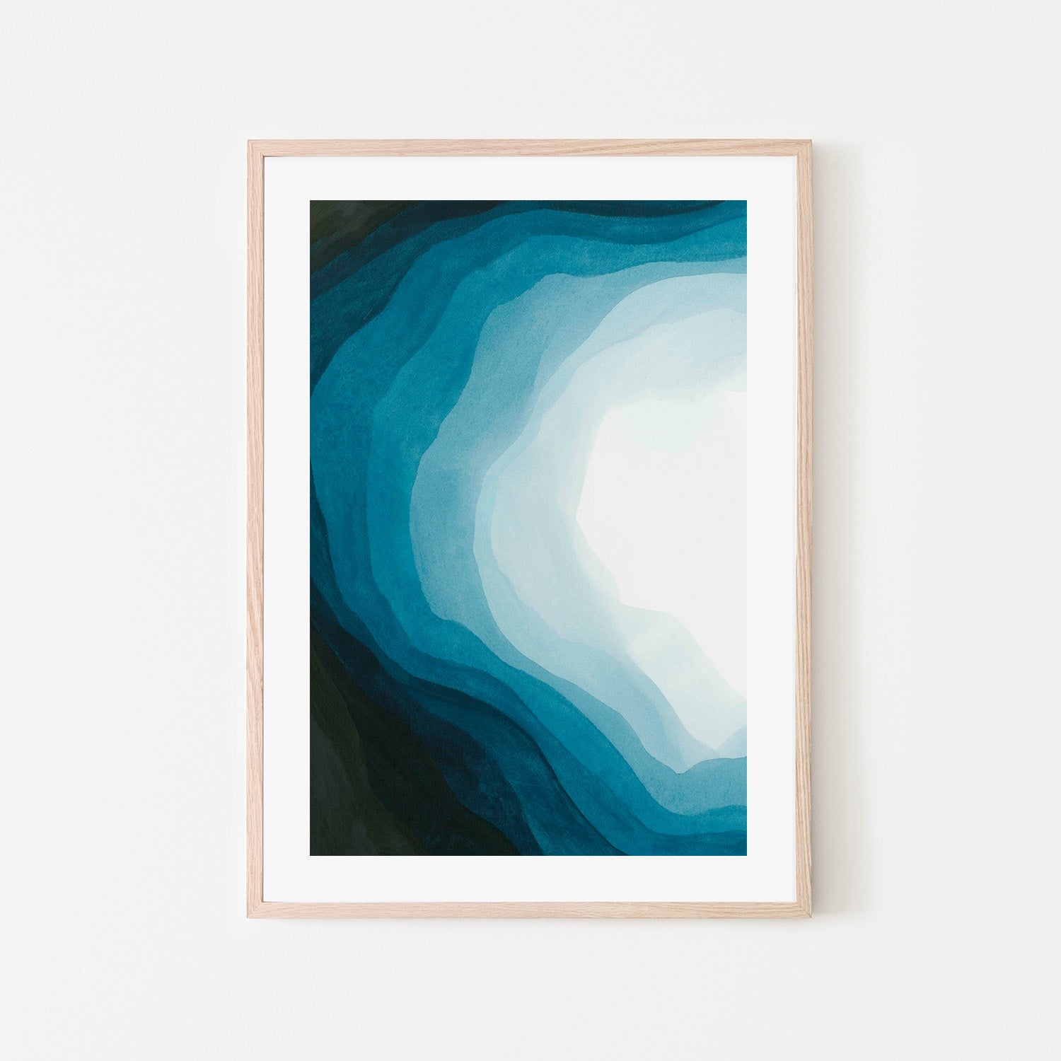 wall-art-print-canvas-poster-framed-Blue Waves of Serenity, Style B-6