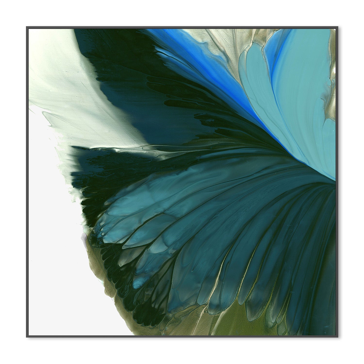 wall-art-print-canvas-poster-framed-Blue Wings Unfolding in Light-3