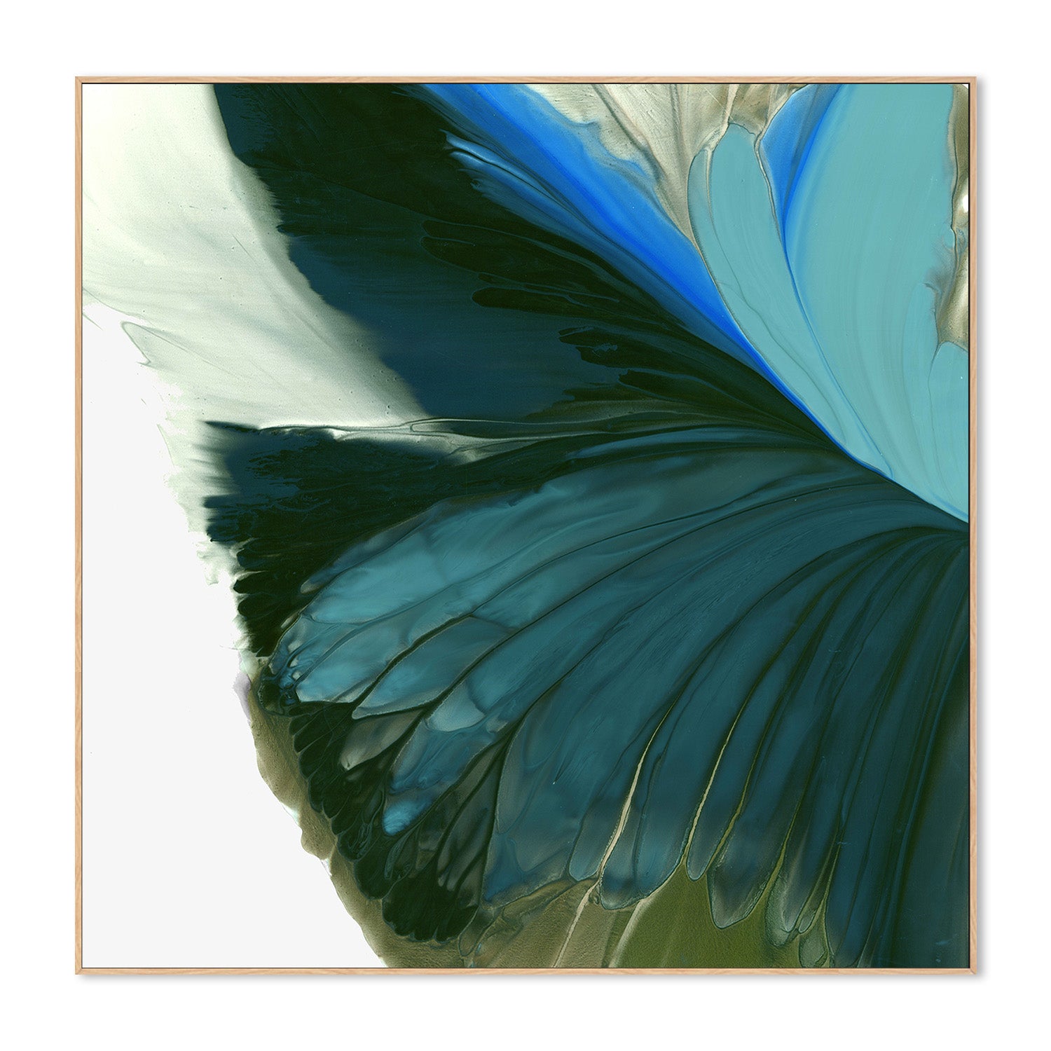 wall-art-print-canvas-poster-framed-Blue Wings Unfolding in Light-4