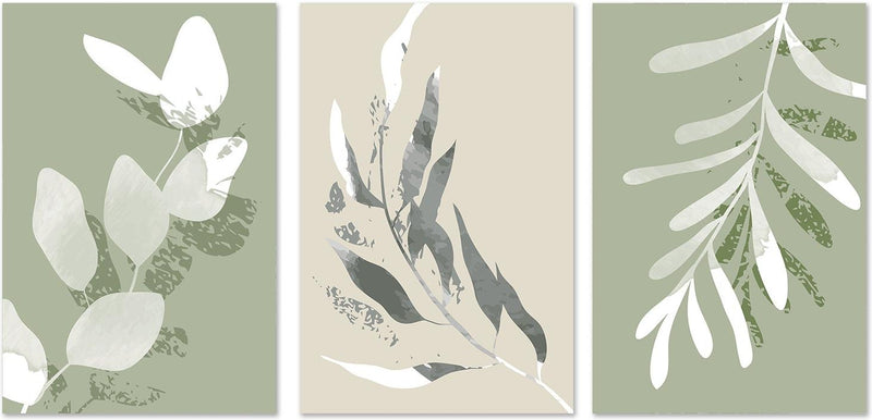 wall-art-print-canvas-poster-framed-Blurred Branch, Style A, B & C, Set Of 3-GIOIA-WALL-ART