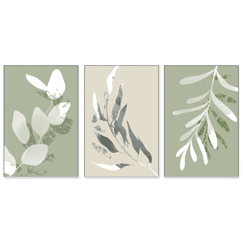 wall-art-print-canvas-poster-framed-Blurred Branch, Style A, B & C, Set Of 3-GIOIA-WALL-ART