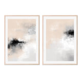 wall-art-print-canvas-poster-framed-Blush Rose Apparent, Style A & B, Set of 2-GIOIA-WALL-ART